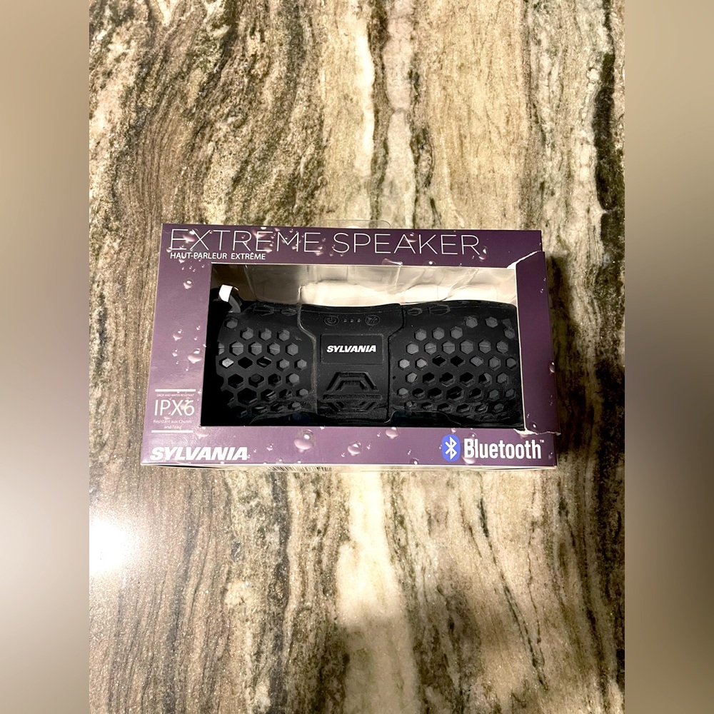 Sylvania SP332-Bluetooth Speaker Water Resistant - BRAND NEW
